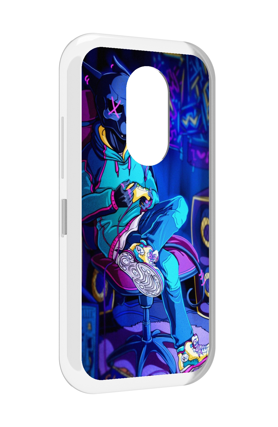 

Чехол MyPads киберпанк игрок для Doogee S61 / S61 Pro, Прозрачный, Tocco