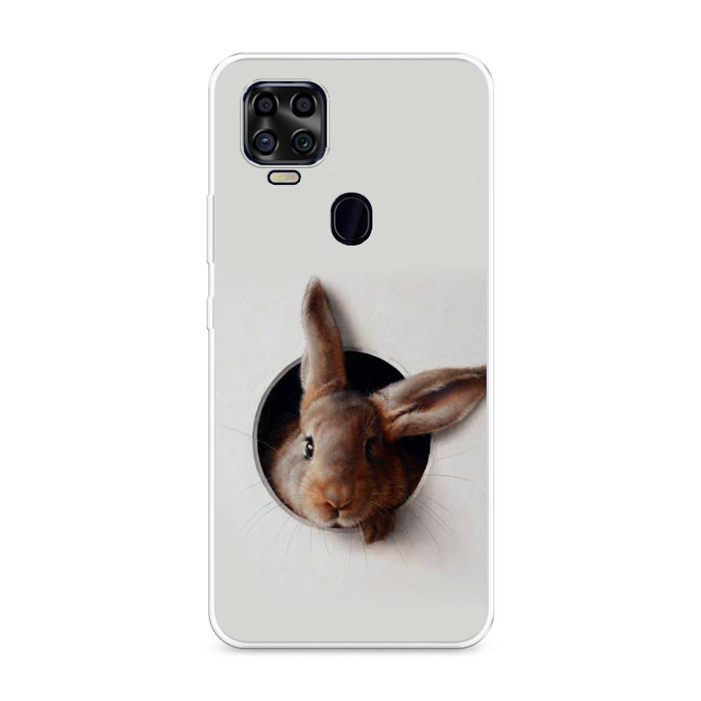

Чехол на ZTE Blade V2020 "Любопытный кролик", Серый;коричневый, 134350-1