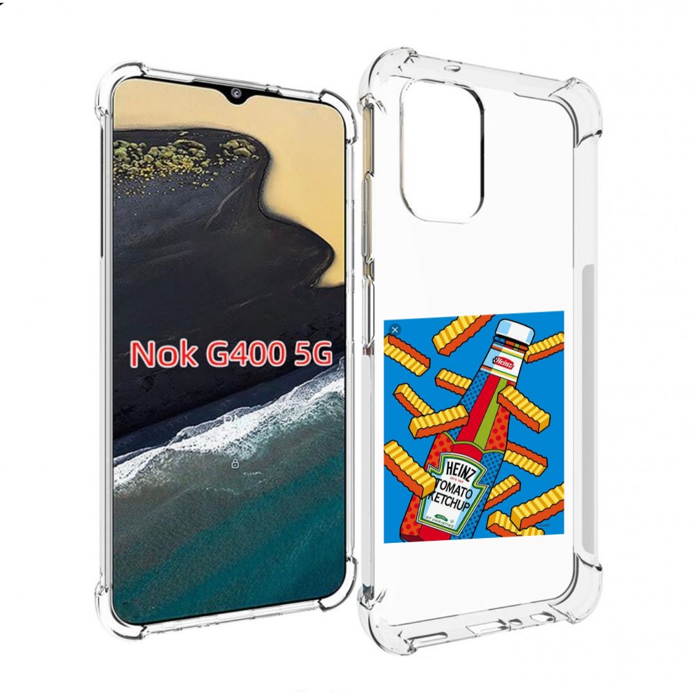 

Чехол MyPads картошка с соусом для Nokia G400 5G, Прозрачный, Tocco