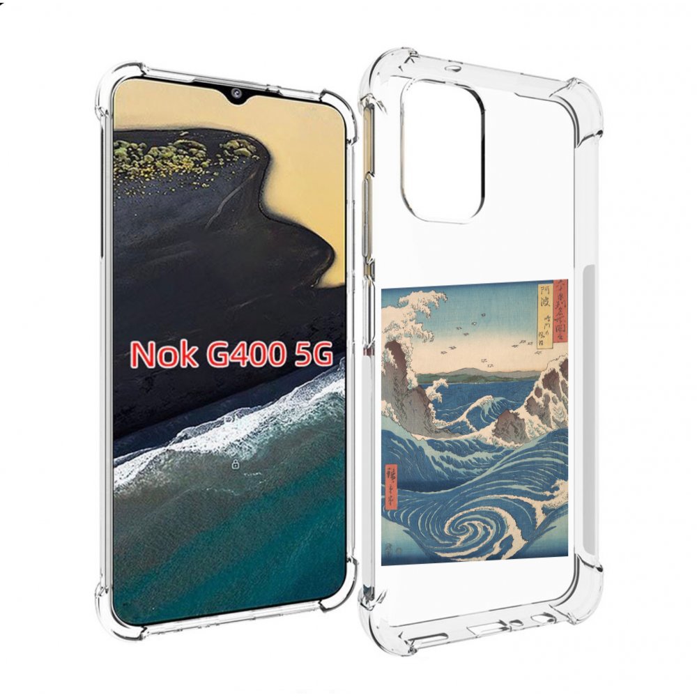 

Чехол MyPads картинка волны водоворот для Nokia G400 5G, Прозрачный, Tocco