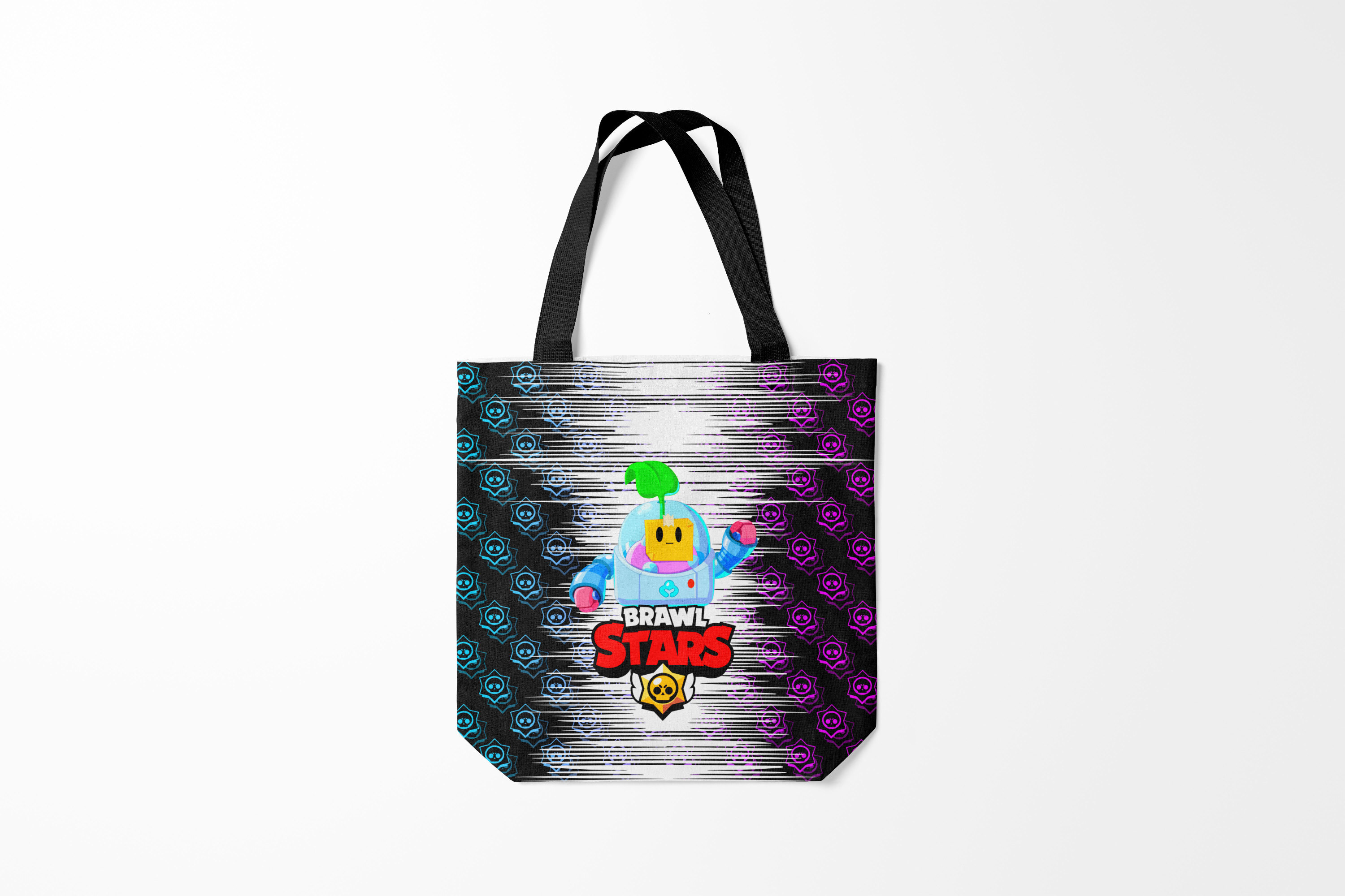 

Сумка шoппер унисекс Burnettie Brawl Stars SPROUT., черный, Brawl Stars SPROUT.