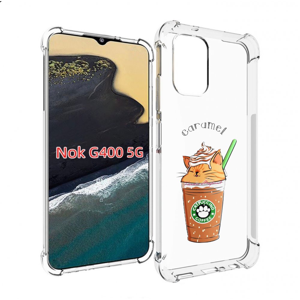 

Чехол MyPads карамельный напиток женский для Nokia G400 5G, Прозрачный, Tocco