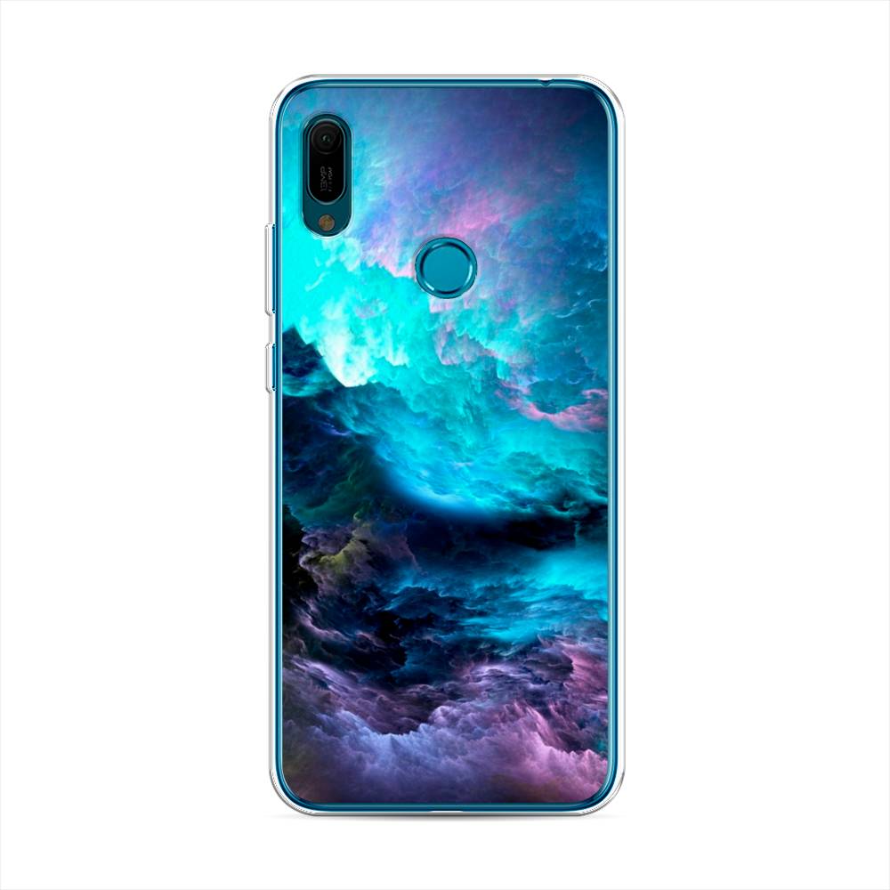 

Чехол Awog на Huawei Y6 2019 "Бирюзовое небо", Фиолетовый;черный, 68650-4