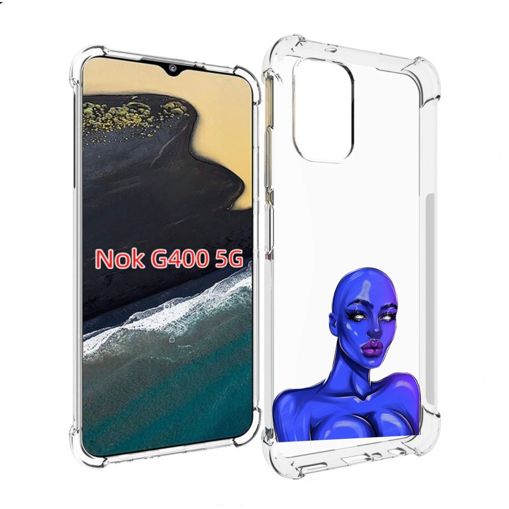 

Чехол MyPads инопланетянка для Nokia G400 5G, Прозрачный, Tocco