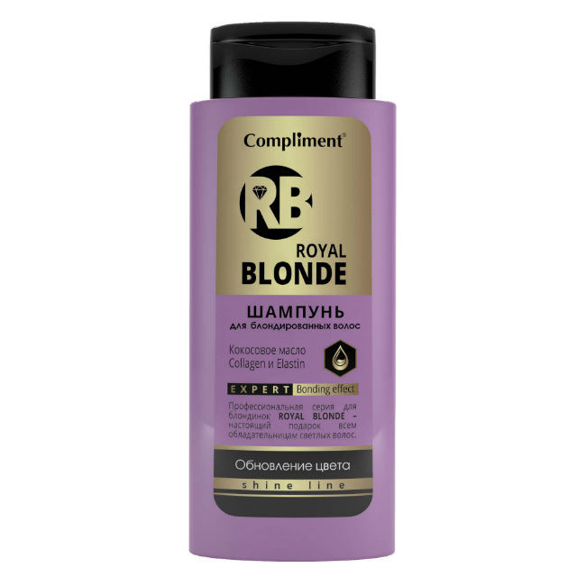 фото Compliment royal blonde шампунь для блондированных волос 320 мл тимекс