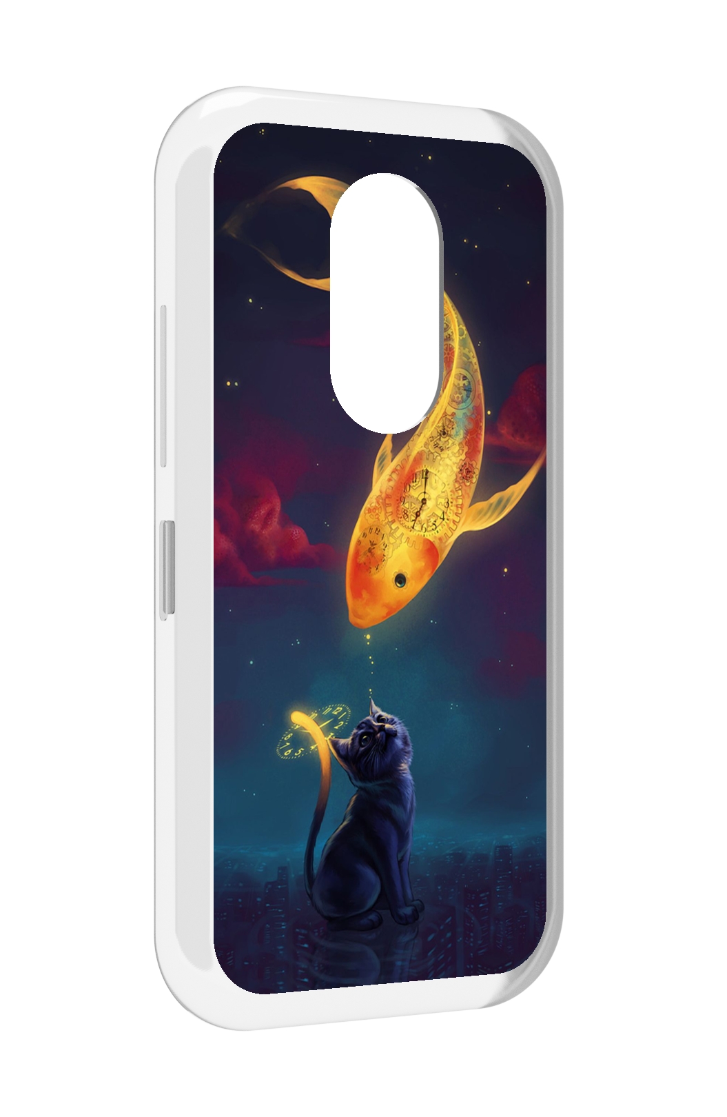 

Чехол MyPads золотая-рыбка-часовая для Doogee S61 / S61 Pro, Прозрачный, Tocco
