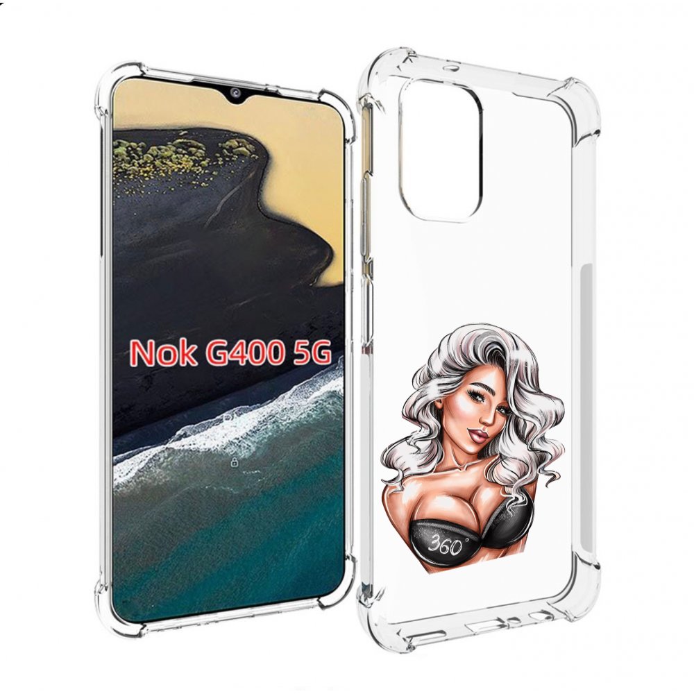 

Чехол MyPads ивлеева-рисунок женский для Nokia G400 5G, Прозрачный, Tocco