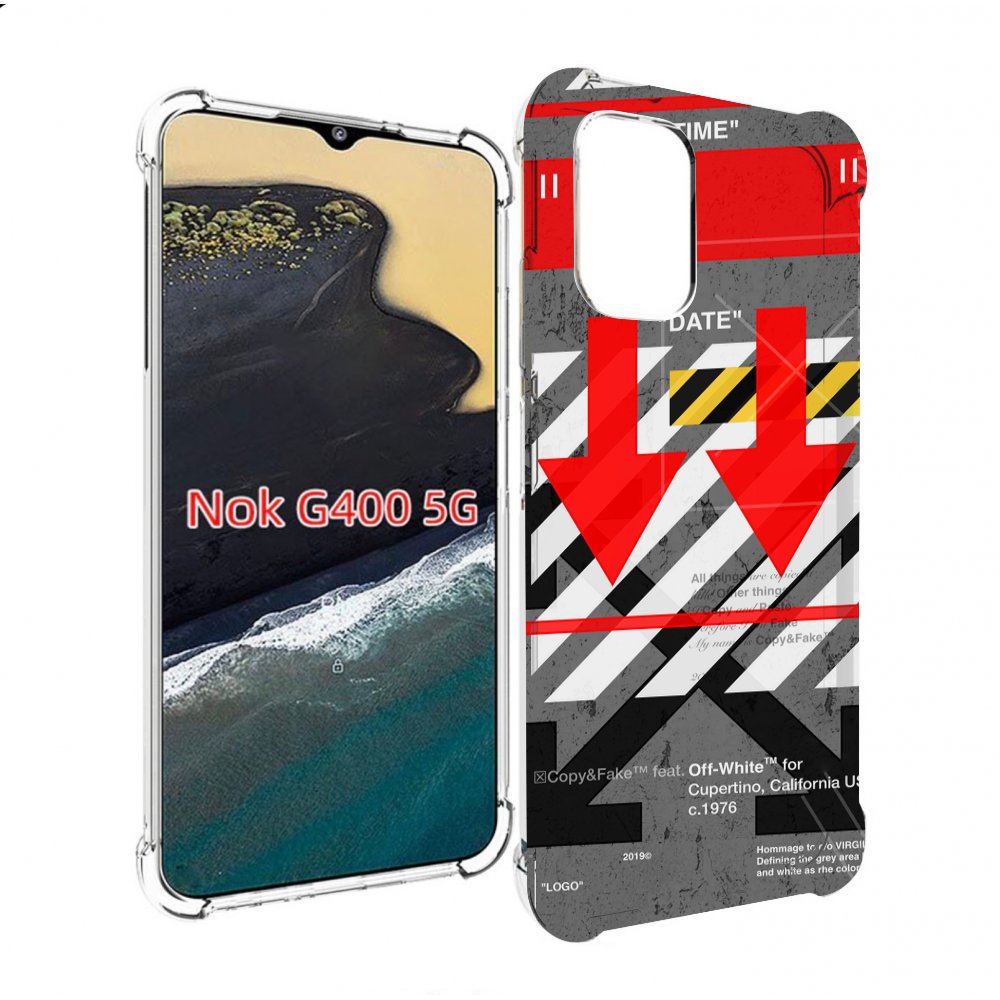 

Чехол MyPads знаки-логотипы для Nokia G400 5G, Прозрачный, Tocco