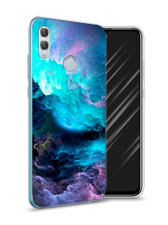 

Чехол Awog на Huawei P Smart 2019 "Бирюзовое небо", Фиолетовый;черный, 67250-4