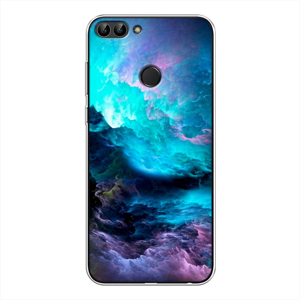 

Чехол Awog на Huawei P Smart "Бирюзовое небо", Фиолетовый;черный, 64050-4