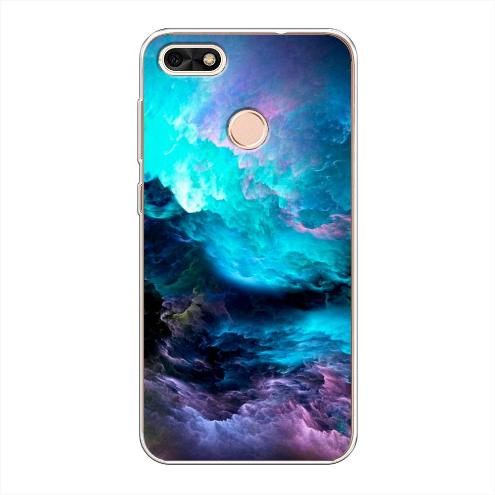 

Чехол Awog на Huawei Nova Lite (2017) "Бирюзовое небо", Фиолетовый;черный, 64750-4