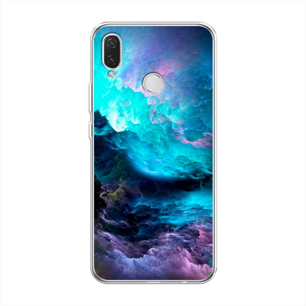 

Чехол Awog на Huawei Nova 3i "Бирюзовое небо", Фиолетовый;черный, 68350-4