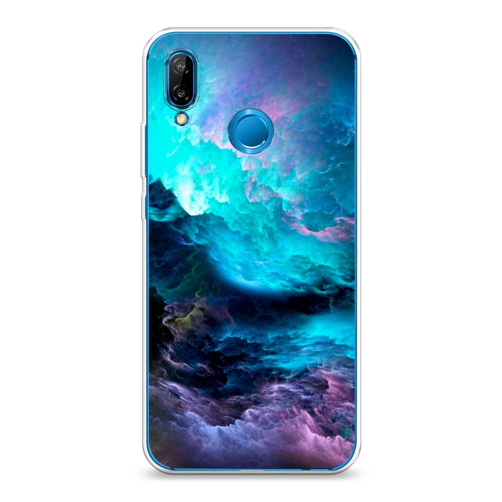 

Чехол Awog на Huawei Nova 3E "Бирюзовое небо", Фиолетовый;черный, 65650-4