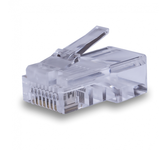 Коннекторы 8P8C (Компьютерный разъем) U/UTP Cat.5e (RJ-45) Уп. 25шт.  код 10-0226  SUPRL