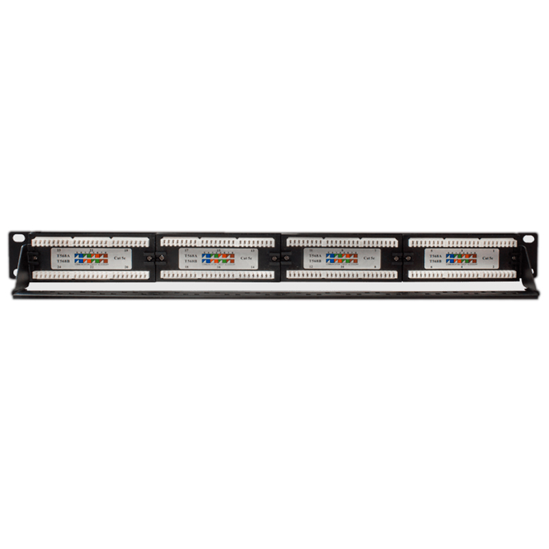

Патч-панель 19', 24хRJ-45, UTP, Cat.5e, 1U SUPRLAN 10-0403