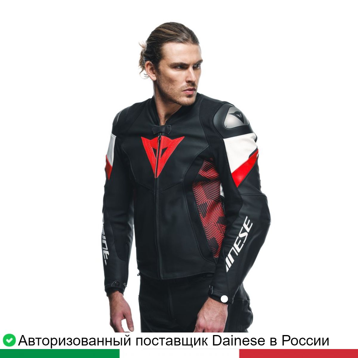 

Мотокуртка кожа мужская AVRO 5 LEATHER JACKET 2015300001A7756, Черный;красный;белый, AVRO 5 LEATHER