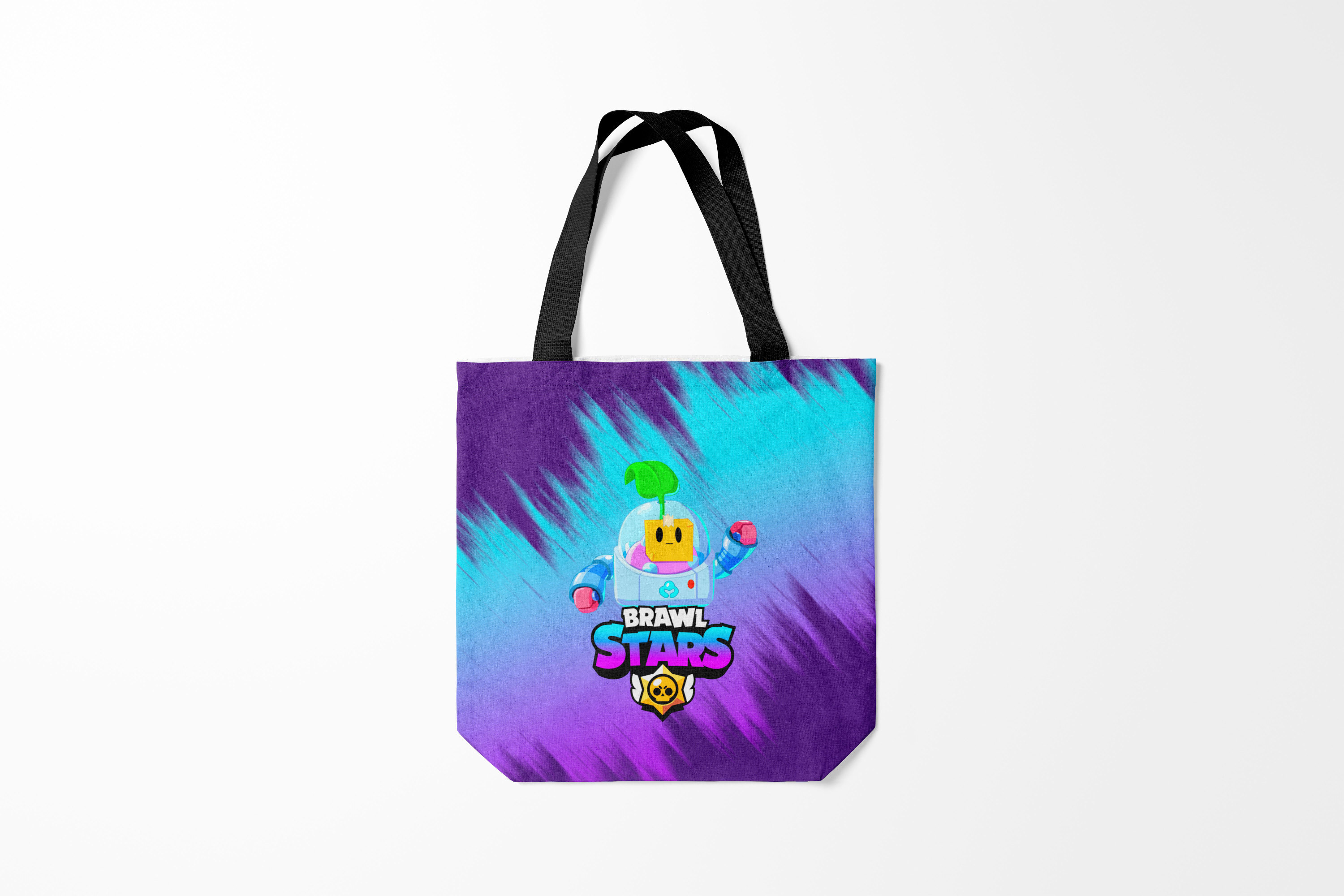 

Сумка шoппер унисекс Burnettie Brawl Stars SPROUT., фиолетовый, Brawl Stars SPROUT.