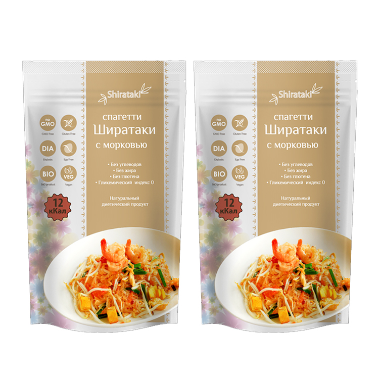 Ширатаки спагетти с морковью (2 шт. по 340 г)