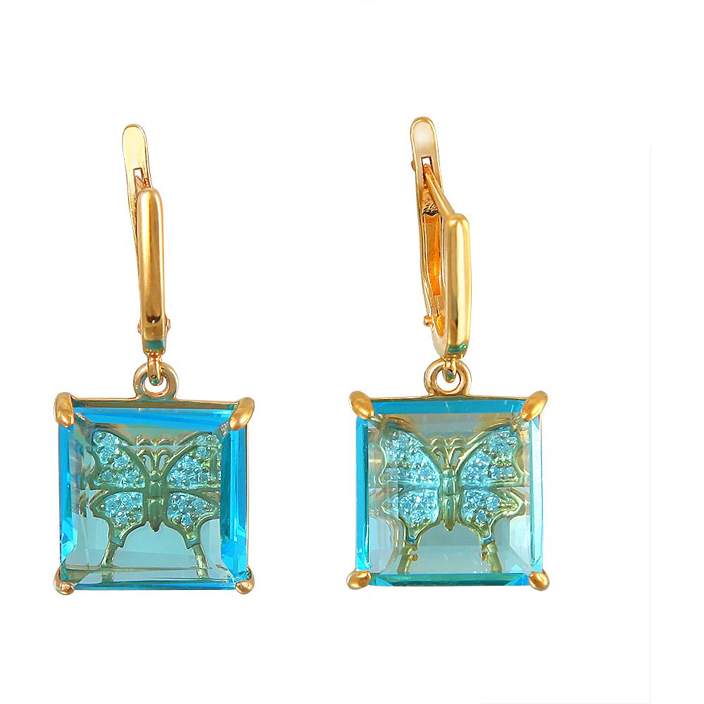 

Серьги женские из серебра Эстет С16С253276П, фианит/алпанит, С16С253276П