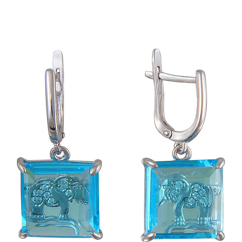 

Серьги женские из серебра Эстет С16С253275, фианит/алпанит, С16С253275