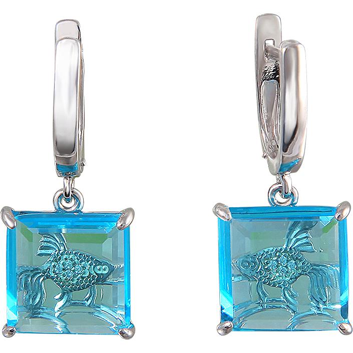 

Серьги женские из серебра Эстет С16С253274, фианит/алпанит, С16С253274