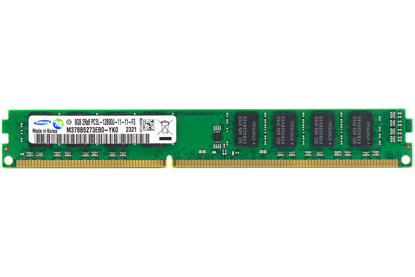 Модуль памяти UDIMM DDR3L 8GB PC12800 1600МГц Samsung M378B5273EB0-YK0