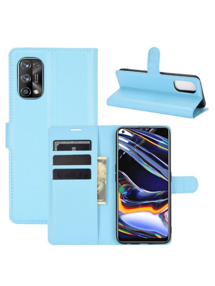 

Brodef Wallet Чехол книжка кошелек для Realme 7 Pro зеленый