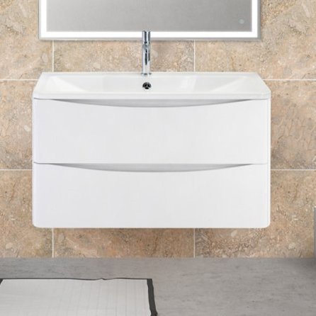 фото Тумба для комплекта belbagno acqua 90 подвесная, bianco lucido