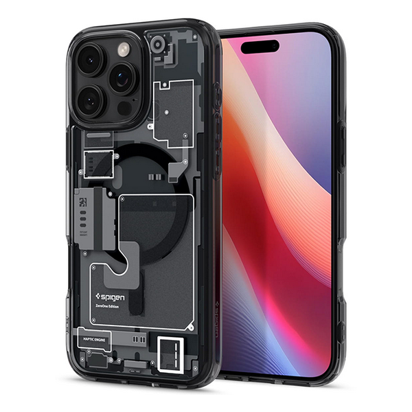 

Чехол Spigen Ultra Hybrid MagSafe для iPhone 16 Pro Max (ACS08004) дымчато-серый/Zero One, Ultra Hybrid MagSafe