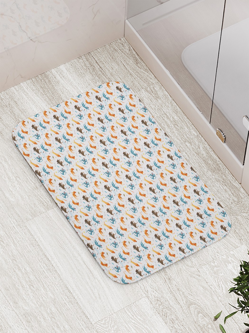 

bath_66294 Коврик противоскользящий для ванной, сауны, бассейна, 77х52 см