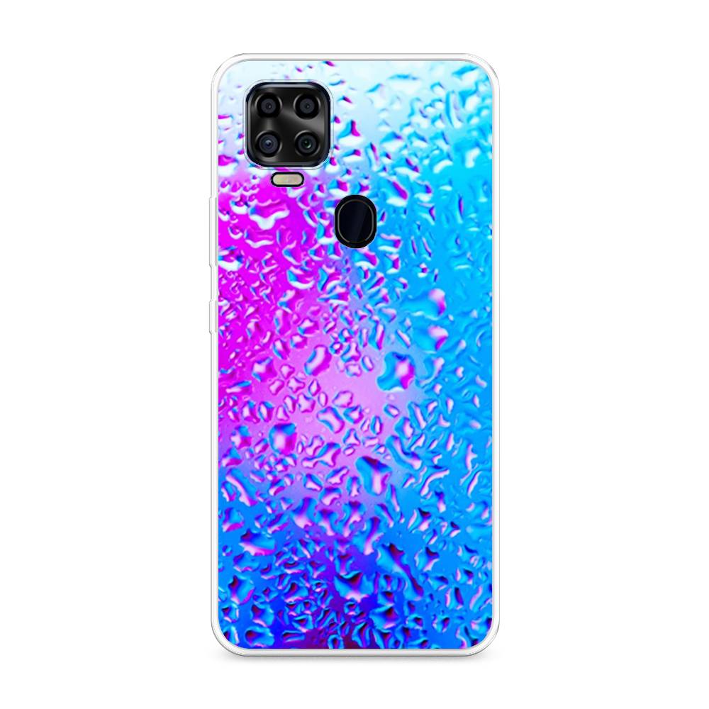 

Чехол на ZTE Blade V2020 "Капли на стекле", Голубой;розовый, 134350-3
