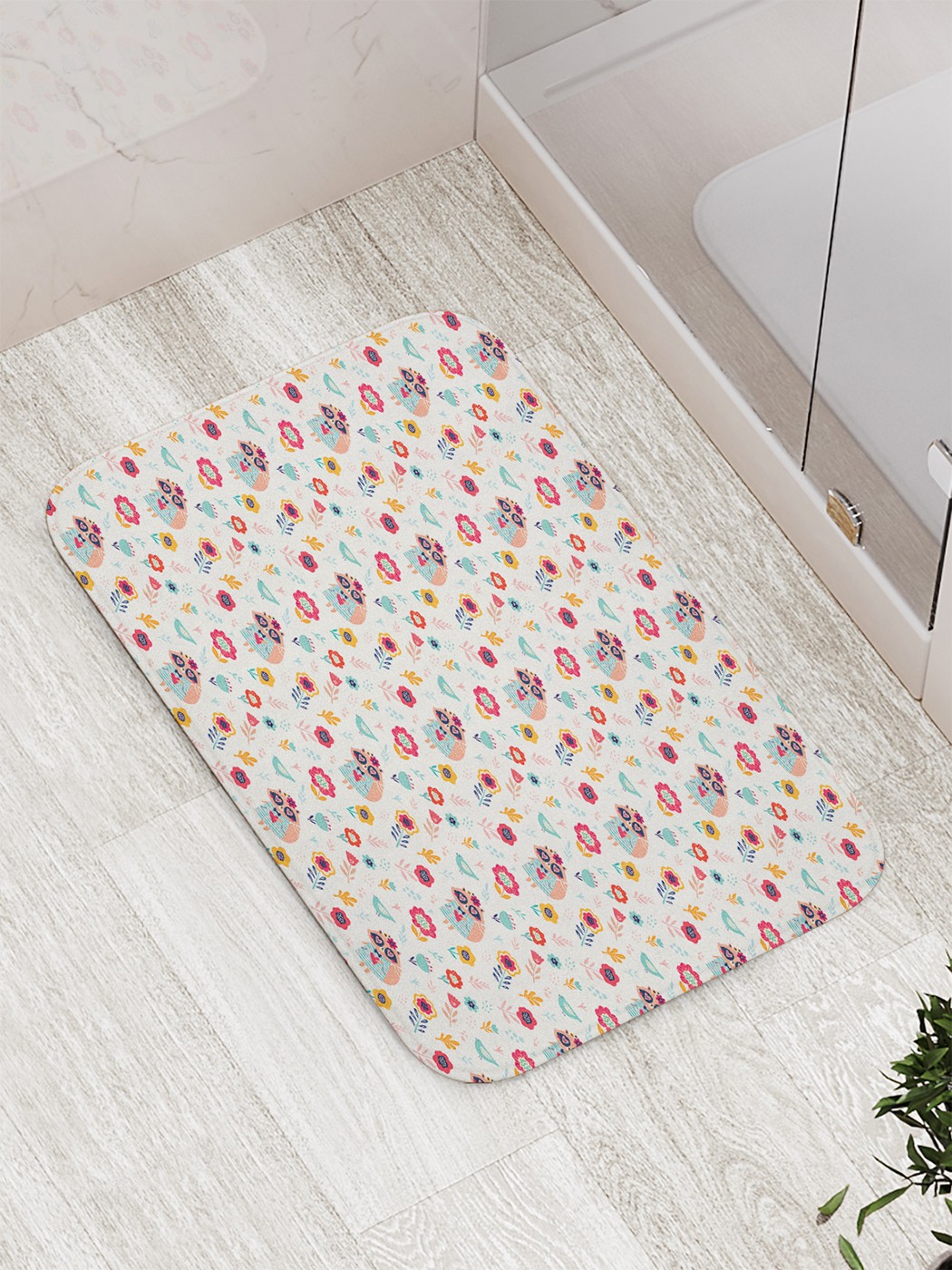 

bath_66285 Коврик противоскользящий для ванной, сауны, бассейна, 77х52 см