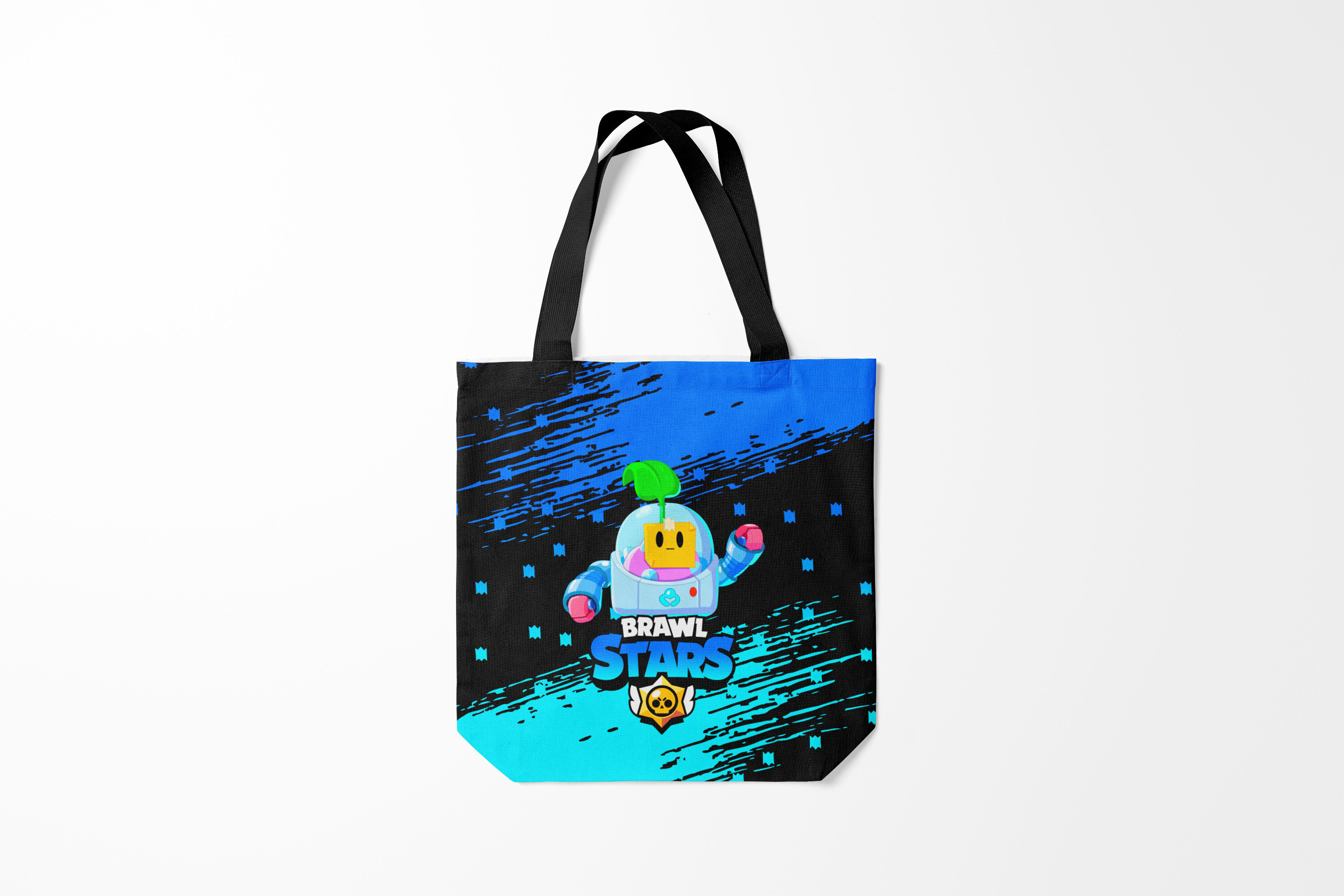 

Сумка шoппер унисекс Burnettie Brawl Stars SPROUT., черный, Brawl Stars SPROUT.