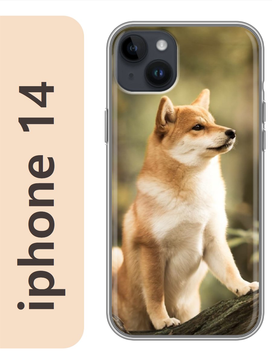 

Чехол на Apple Iphone 14 акита 822, Прозрачный, Iph14dogs