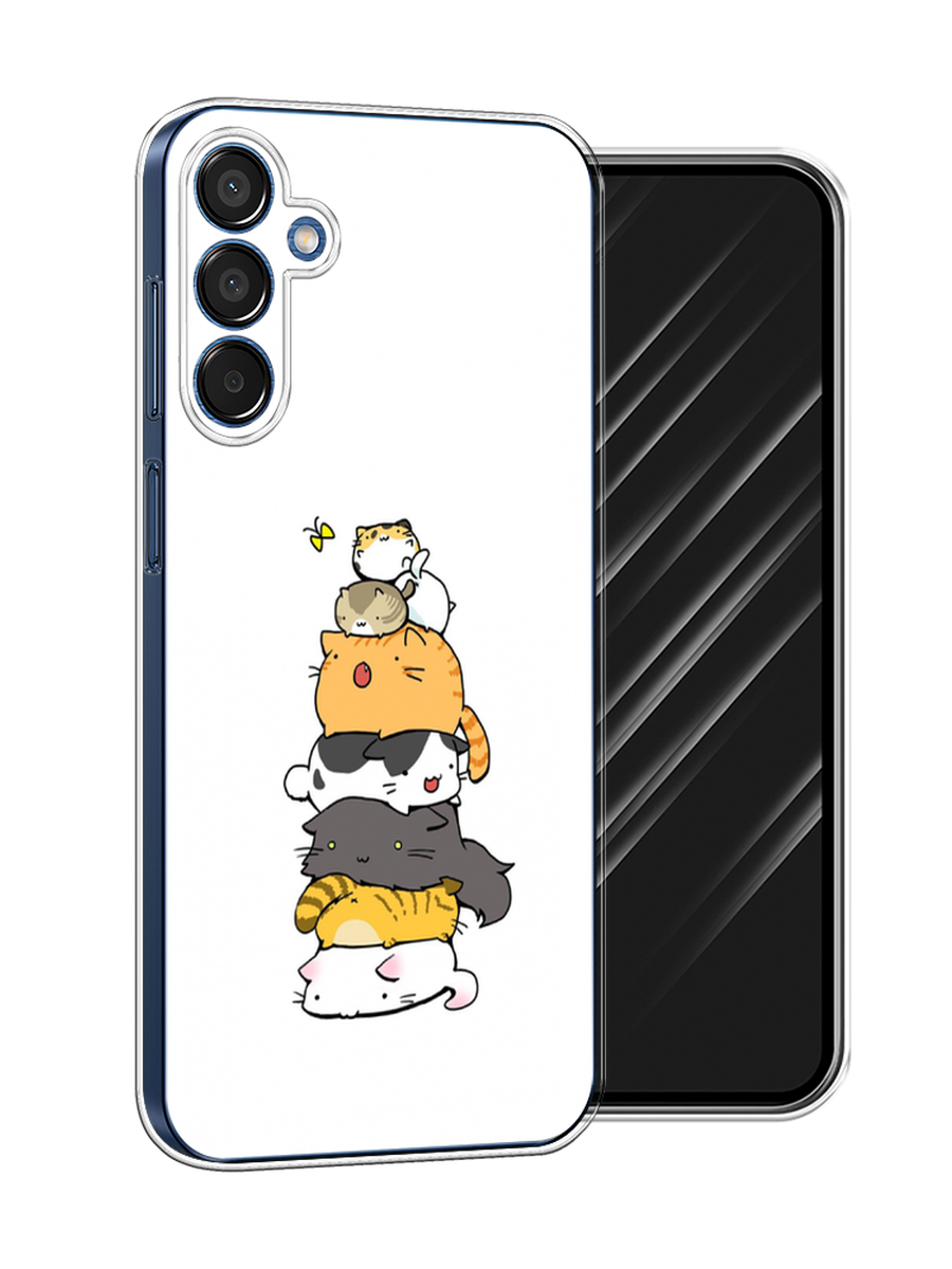 

Чехол Awog на Samsung Galaxy M15 5G "Бутерброд из котиков", Коричневый;белый;серый, 2109550-1