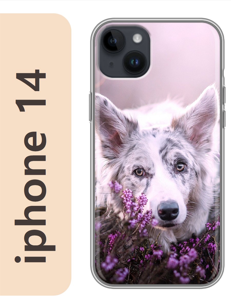 

Чехол на Apple Iphone 14 пятнистая собака 816, Прозрачный, Iph14dogs