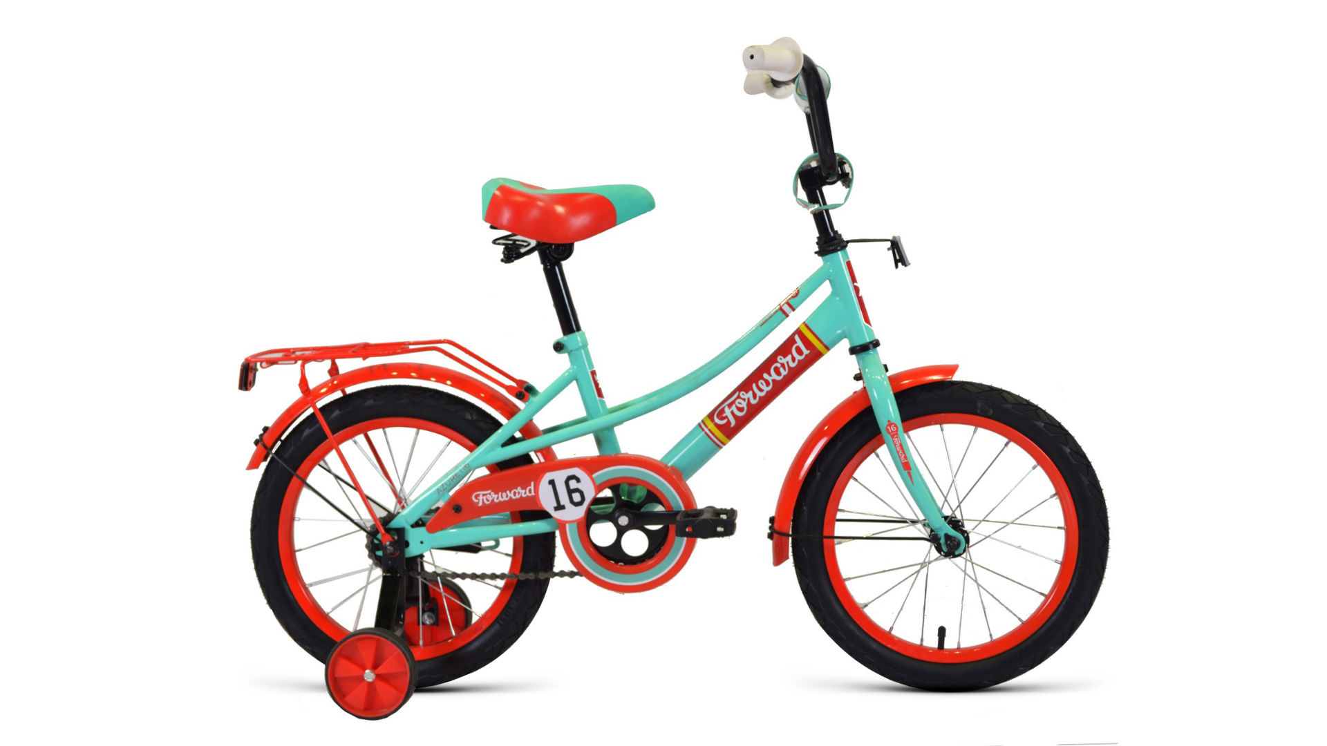 Велосипед Forward Azure 16 2021 Зеленый/красный 1BKW1K1C1027 двухколесный велосипед forward azure 16 2021 коралловый голубой