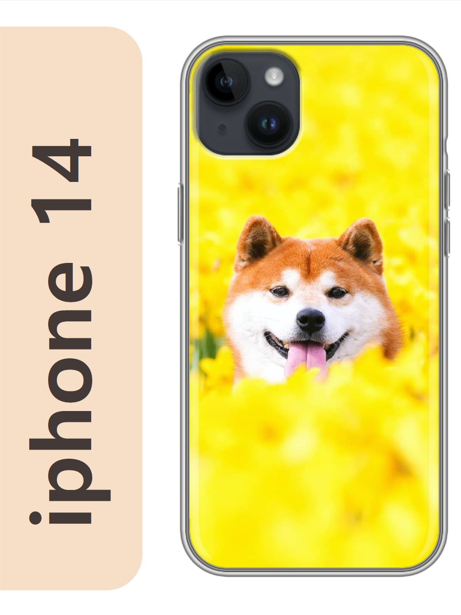 

Чехол на Apple Iphone 14 акита в цветах 814, Прозрачный, Iph14dogs