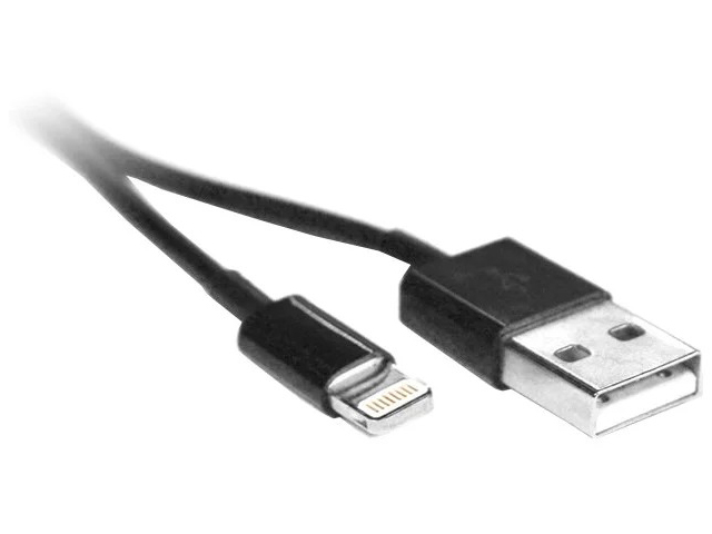 фото Кабель lightning - usb mirex 13700-am8pm30b 3 м черный