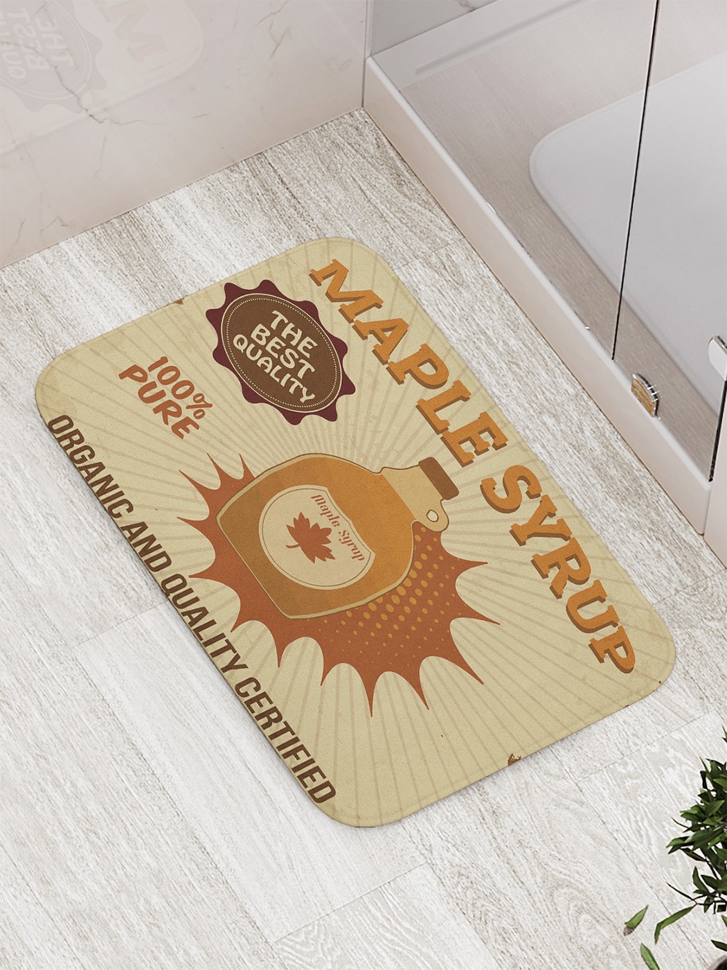 

bath_66219 Коврик противоскользящий для ванной, сауны, бассейна, 77х52 см