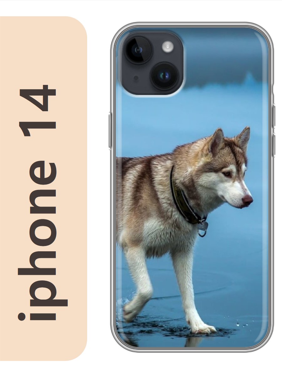

Чехол на Apple Iphone 14 лайка на пляже 804, Iph14dogs