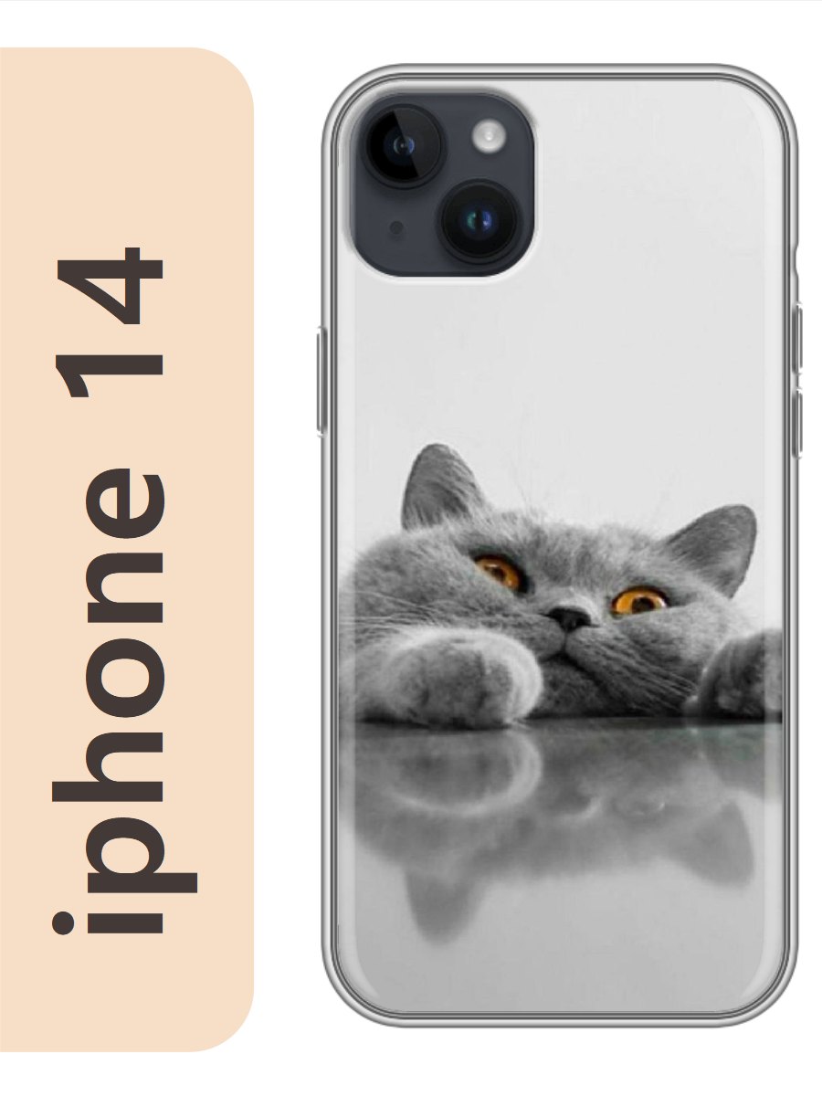 

Чехол на Apple Iphone 14 кот британец 796, Iph14cat2