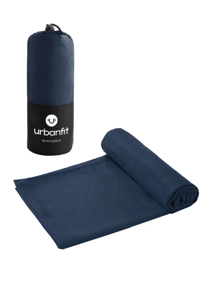 

Полотенце спортивное охлаждающее Urbanfit, 70х140, микрофибра, темно-синий, Urbanfit, 70х140