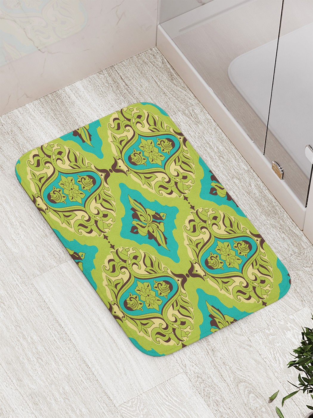 

bath_66190 Коврик противоскользящий для ванной, сауны, бассейна, 77х52 см