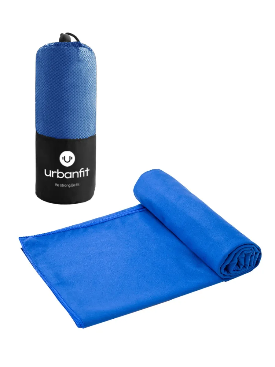 фото Полотенце спортивное охлаждающее urbanfit, 50х100, микрофибра, синий