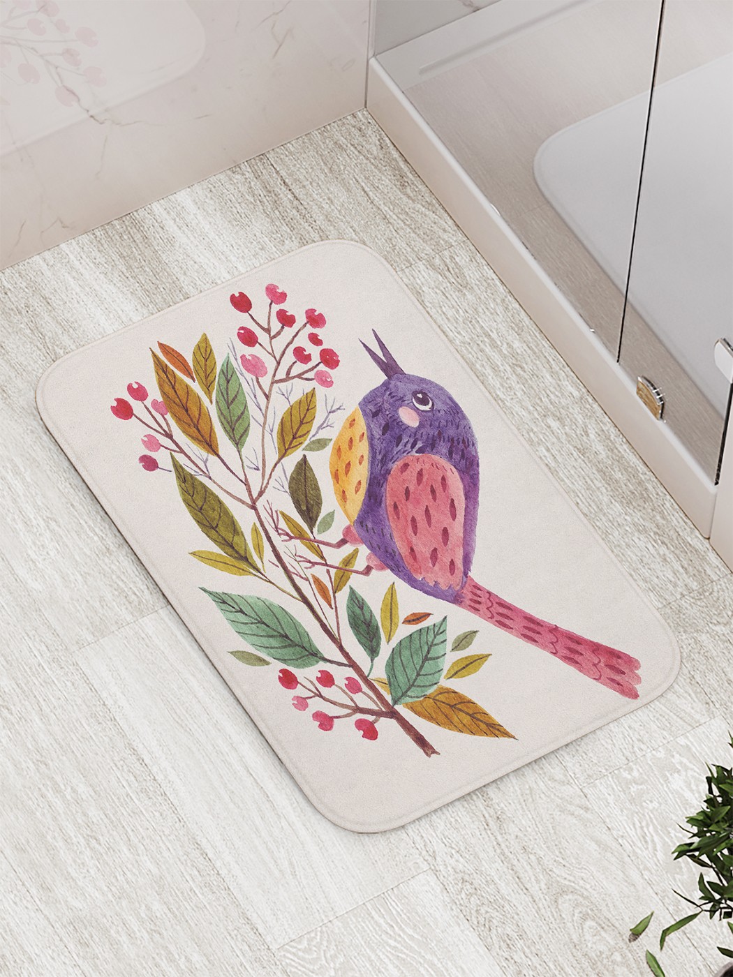 

bath_66175 Коврик противоскользящий для ванной, сауны, бассейна, 77х52 см