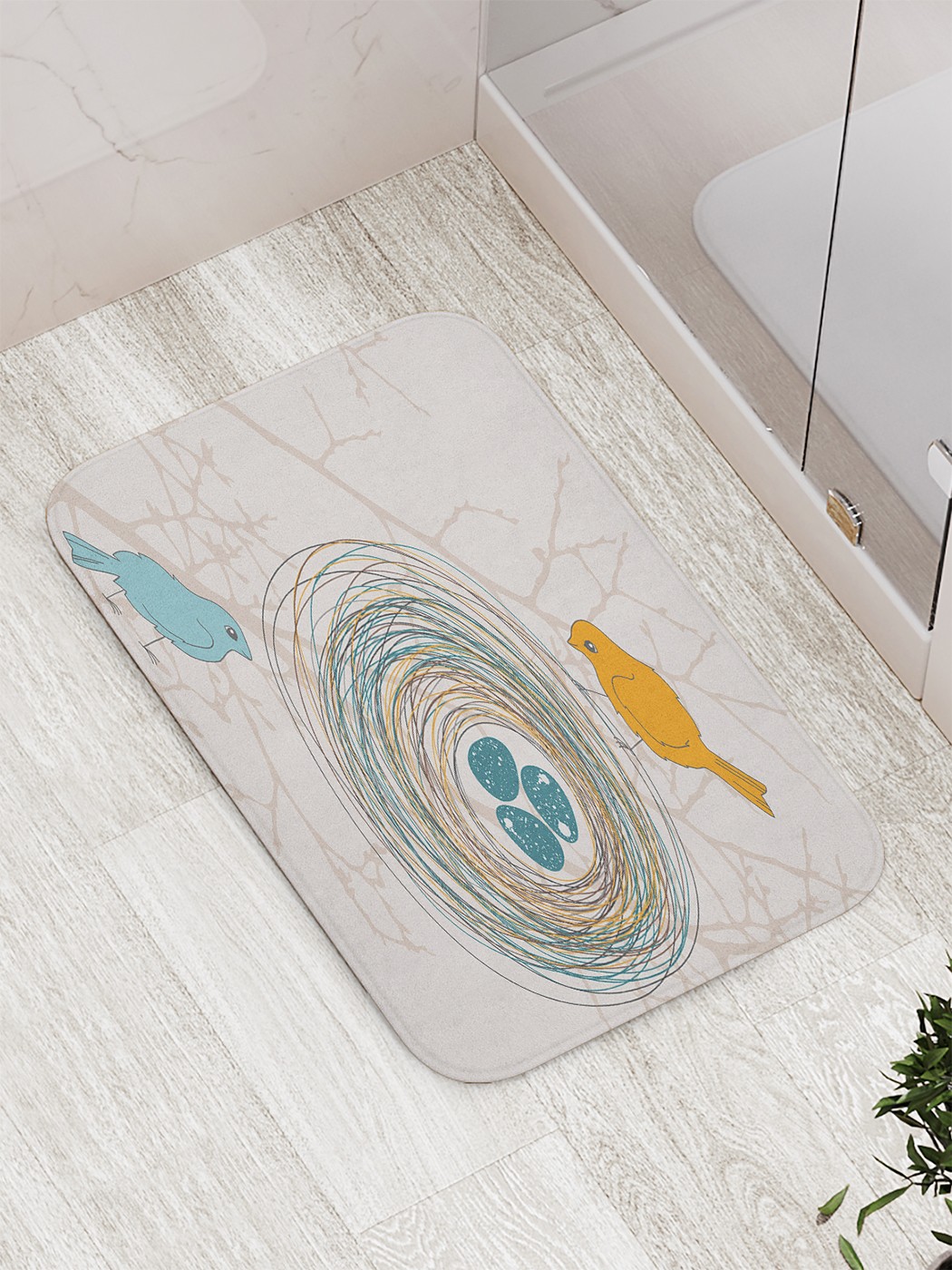 

bath_66173 Коврик противоскользящий для ванной, сауны, бассейна, 77х52 см