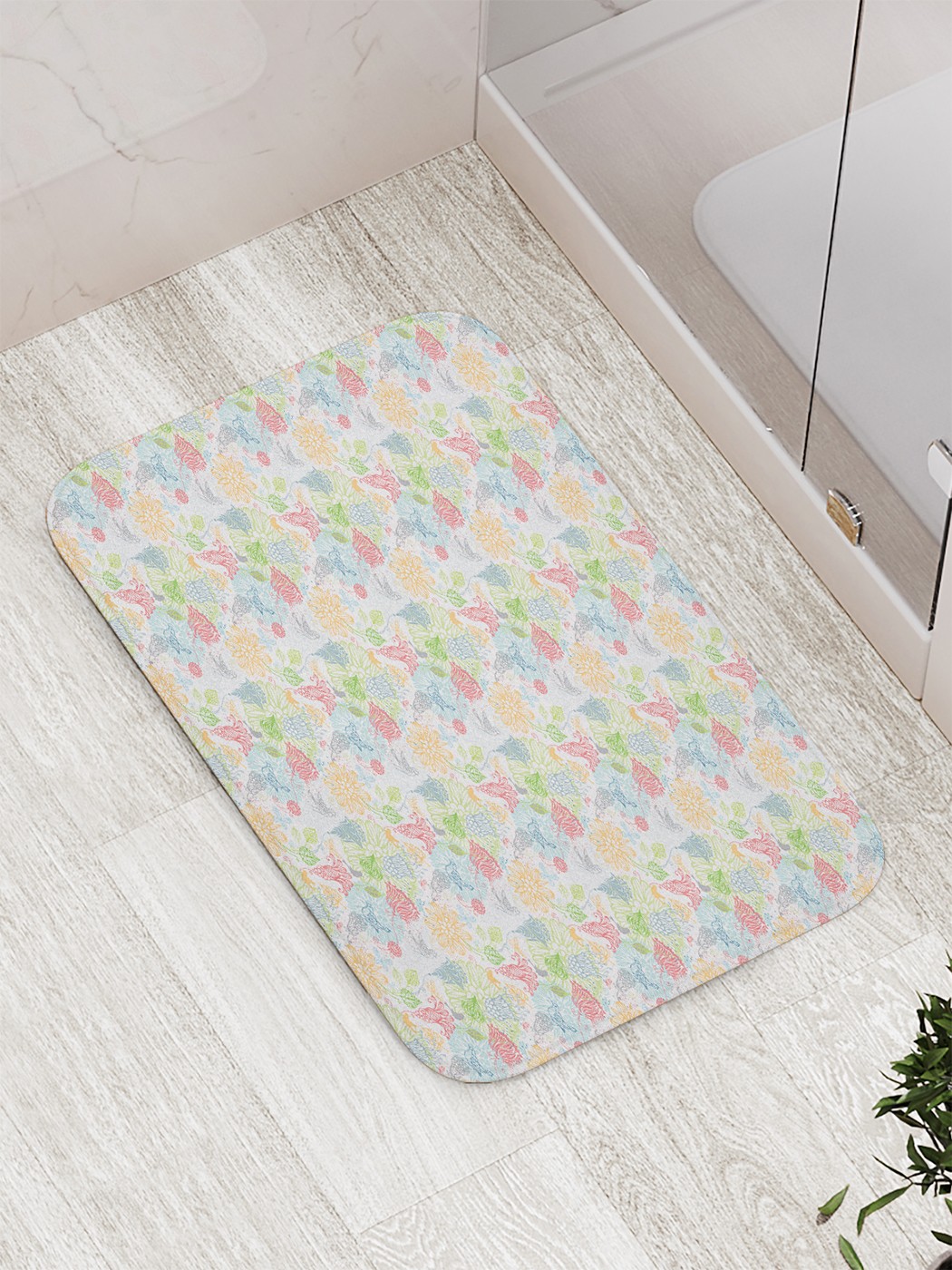 

bath_66170 Коврик противоскользящий для ванной, сауны, бассейна, 77х52 см