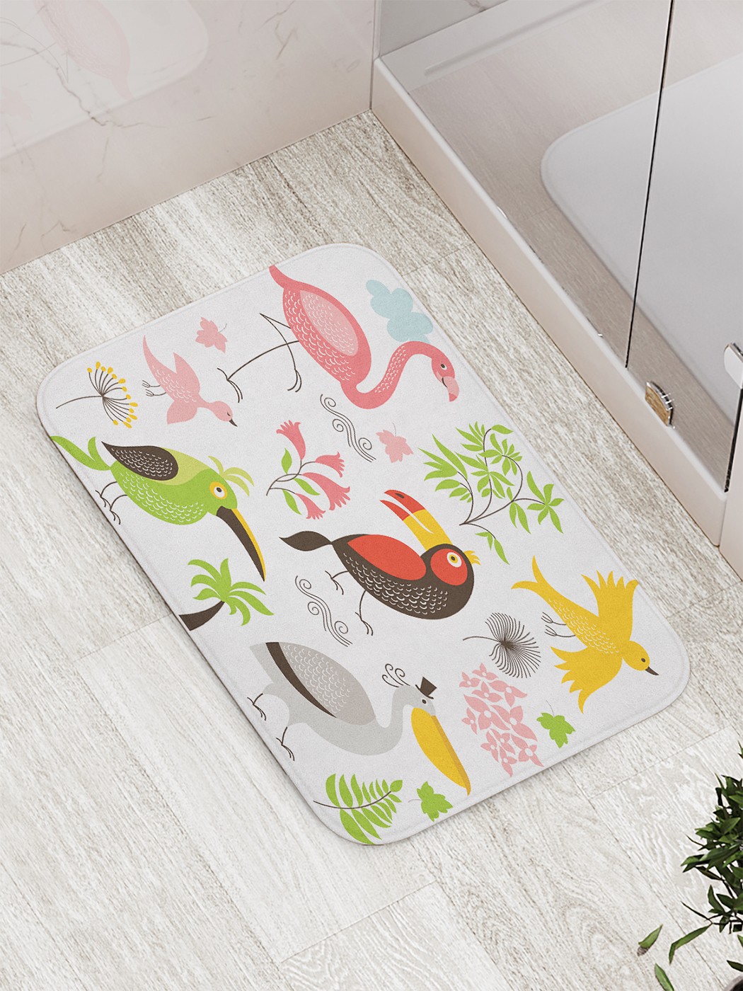 

bath_66169 Коврик противоскользящий для ванной, сауны, бассейна, 77х52 см