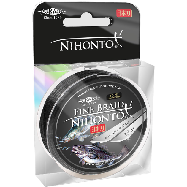 Плетеный шнур Mikado NIHONTO FINE 0,30 green (15 м) - 29.60 кг.